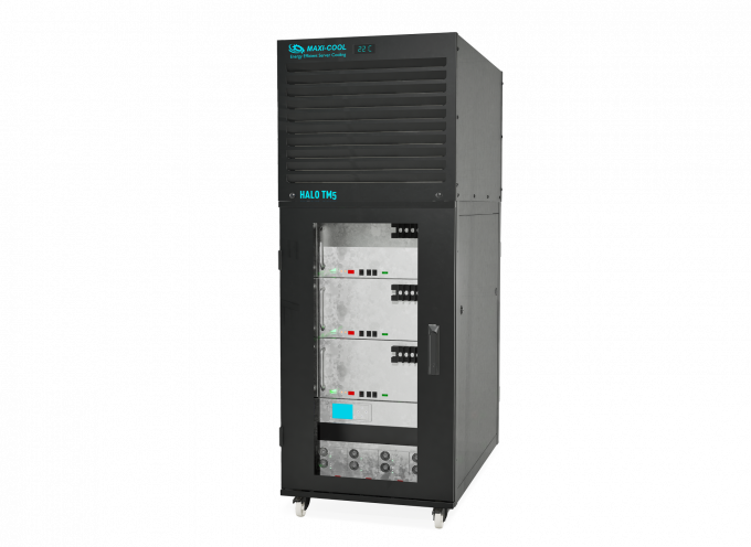 HaloTM5-18u_Black (3) Maxi-Cool Halo TM5 top mount server rack cooling unit